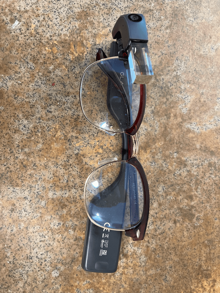 Another view of the Google Glass prototype